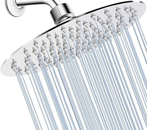 High Pressure Shower Head Yifinessyi Round Stainless Steel Shower Head Rainfall Shower Heads Ultra Thin Bath Shower Chrome High Pressure Shower Head Yifinessyi Round Stainless Steel Shower Head Rainfall Shower Heads Ultra Thin Bath Shower Chrome