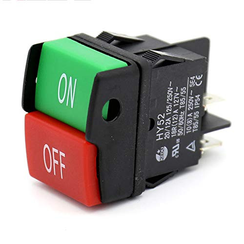 HY52 Equipment Push Button OnOff Start Stop Switch for Mechanical Device Switch 4 Pins