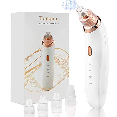 Blackhead Vacuum Remover  Electric Facial Blackhead Remover Pore Vacuum Electric Suction Extractor with 4 Replaceable Suction Probes for Blackhead Whitehead Acne Removal Strong Suction