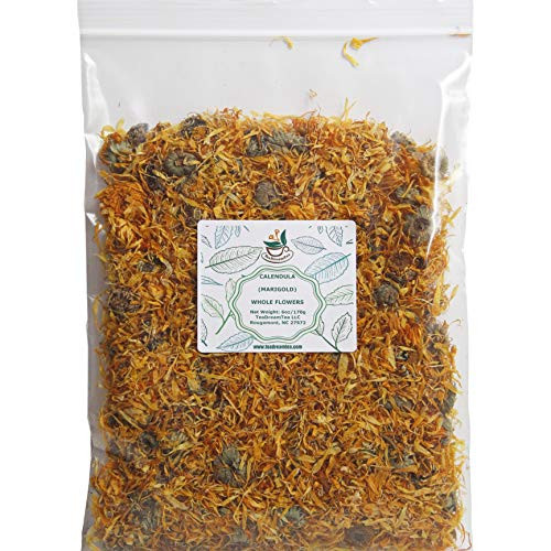 Calendula Flowers Tea  Calendula Dream Tea 6 oz 170g  Caffeine Free  Whole Flowers  Herbal Tea Marigold Calendula Flowers Tea  Calendula Dream Tea 6 oz 170g  Caffeine Free  Whole Flowers  Herbal Tea Marigold
