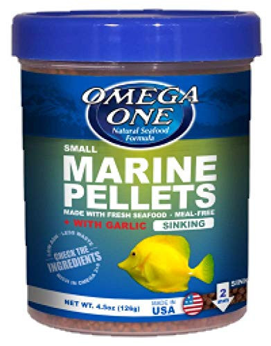 Omega One Garlic Marine Pellets Sinking 2mm Small Pellets 45 oz