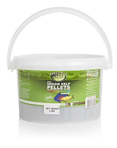 Omega One Super Color Veggie Kelp 3mm Floating Pellets 2 lb Bucket