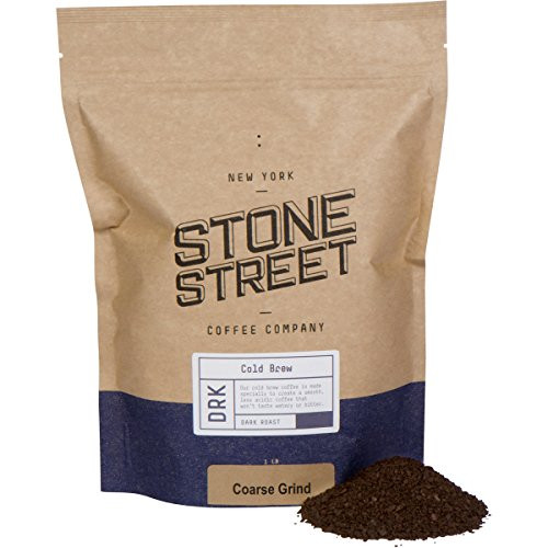 Stone Street Coffee Cold Brew Reserve Colombian Single Origin Coarsely Ground Coffee - 1 lb. Bag - Dark Roast