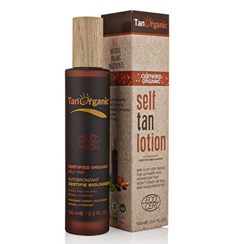 TanOrganic SelfTan Lotion and Moisturizer Sunless Bronzer for Indoor Tanning with Natural Ingredients  35 oz