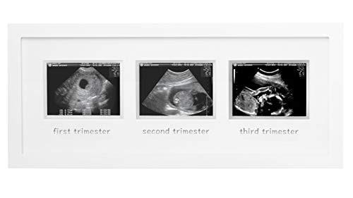 Tiny Ideas Triple Sonogram Picture Frame Baby Ultrasound Frame Baby Shower or Christmas Gift For Expecting Parents