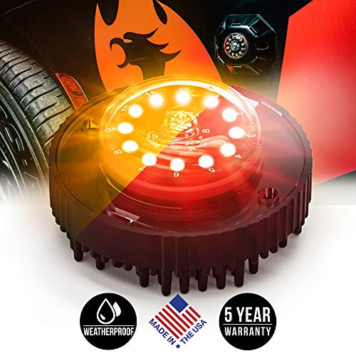 Feniex H22092219  Cannon 120° LED HideAWay V2 Inline Driver RedAmber