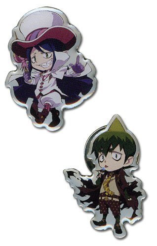 Blue Exorcist Mephisto  Amaimon 1 Set of 2 Pins