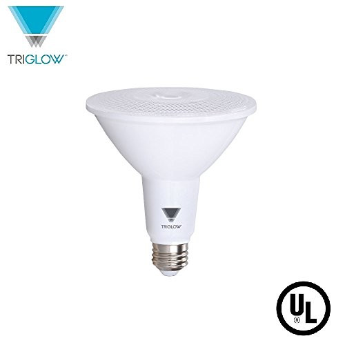 TriGlow T97019 15-Watt (100W Equivalent) PAR38 LED Bulb, 1050 Lumen, DIMMABLE, Daylight Color (5000K), UL Listed LED Light Bulb