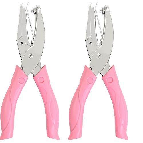 Jeemitery 14 Inch Heart and Star Shaped Metal Single Handheld Hole Paper Punch Punchers with SoftHandled for Tags Clothing Ticket Jeemitery 14 Inch Heart and Star Shaped Metal Single Handheld Hole Paper Punch Punchers with SoftHandled for Tags Clothing Ticket
