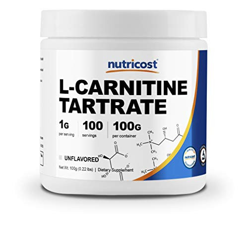 Nutricost LCarnitine Tartrate Powder 100 Grams  1 Gram per Serving 100 Servings