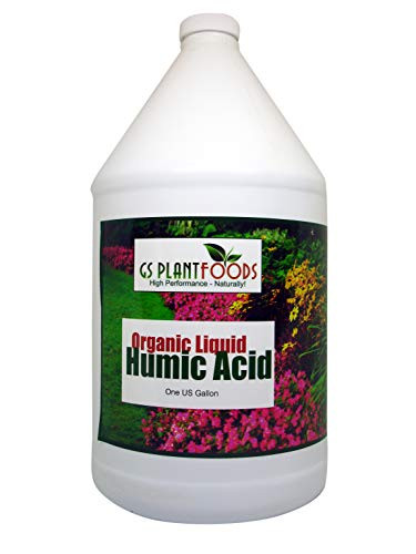 Organic Liquid Humic Acid with Fulvic Increased Nutrient Uptake for Turf Garden and Soil Conditioning 1 Gallon Concentrate Packaging May Vary