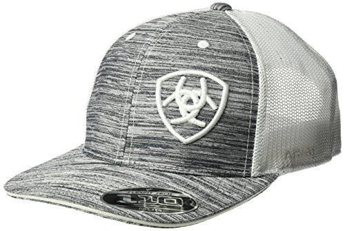 ARIAT Mens White Heather Offset Logo Cap One Size