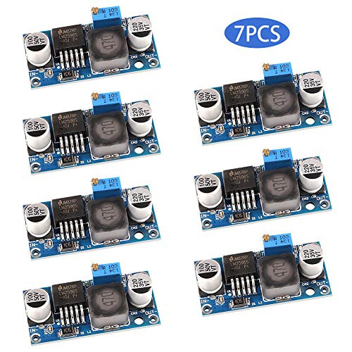 Dorhea 7PCS LM2596 DC to DC Buck Converter Voltage Regulator 3040V to 1535V Buck Converter DIY Adjustable Power Supply Step Down Module