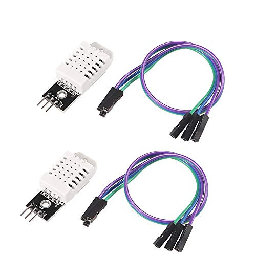 ALMOCN 2PCS DHT22 Temperature and Humidity Sensor Module AM2302 Digital Measurement Sensor with Cable for Arduino Replace SHT11 SHT15