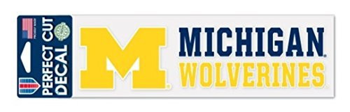 WinCraft NCAA Official University of Michigan Wolverines 3x10 Perfect Cut Decal WinCraft NCAA Official University of Michigan Wolverines 3x10 Perfect Cut Decal