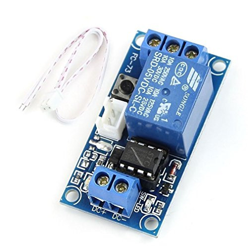 HiLetgo 5V 1 Channel Self Locking Bistable One Button StartStop SelfLocking Relay Module Relay Switch fro MCU Control