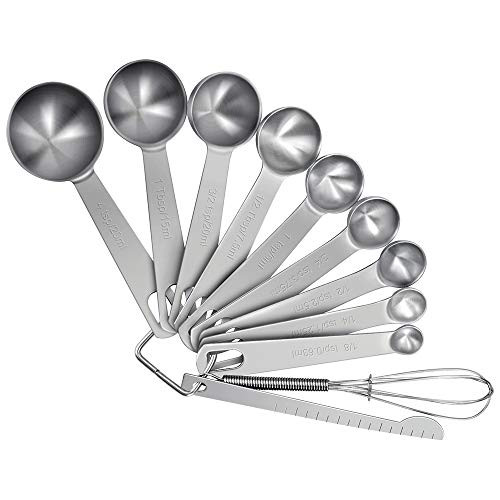 Measuring Spoons Set Set of 11 Stainless Steel Measuring Spoons for Dry and Liquid Ingredients Cooking and Baking Measuring Spoons Set Set of 11 Stainless Steel Measuring Spoons for Dry and Liquid Ingredients Cooking and Baking