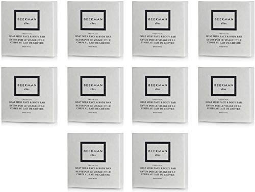 Beekman 1802 Fresh Air Goat Milk Bath Bar Boxed Soaps 125 Ounce  Set of 10