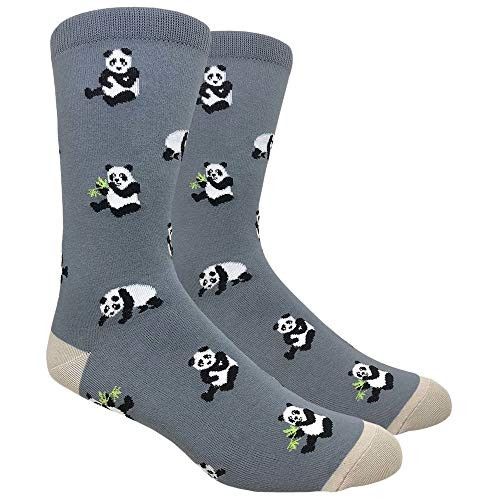 UrbanPeacock Mens Novelty Fun Socks Multiple Themes Panda Bears Grey 1 Pair UrbanPeacock Mens Novelty Fun Socks Multiple Themes Panda Bears Grey 1 Pair
