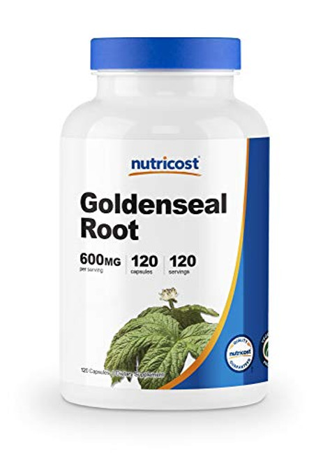 Nutricost Goldenseal Root 600mg 120 Capsules NonGMO Gluten Free Veggie Capsules Nutricost Goldenseal Root 600mg 120 Capsules NonGMO Gluten Free Veggie Capsules