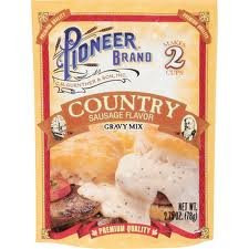 Pioneer Brand Gravy Mix Country Sausage 275ounce Packets 3 Packs