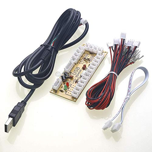 Easyget Zero Delay Arcade Game USB Encoder PC to Joystick for MAME & Raspberry Pi Retropie Projects perfect fit SANWA Parts