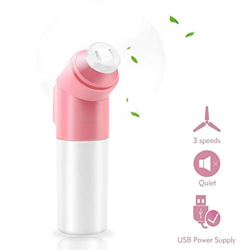 Mini Handheld Fan USB Desk Fan Small Personal Portable Stroller Table Fan USB plug in Charging Cooling Electric Fan for Travel Office Room