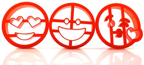 3-Pack Classic Emoji Cookie Cutters | Heart Eyes, Smile Face, Kiss Face | Classic Edition 3-Pack Classic Emoji Cookie Cutters | Heart Eyes, Smile Face, Kiss Face | Classic Edition