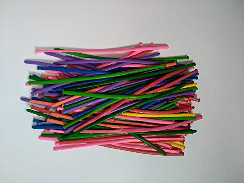 Smallstep 100pcs Long BalloonsLatex Twisting Balloons Assorted Color Long Sculpting Balloons for Party Decorations Birthday Party Balloons for Animal Shape