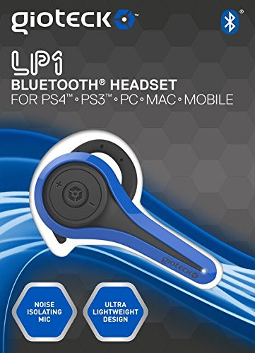 Gioteck LP-1 Bluetooth Chat Headset (PS4) - Blue