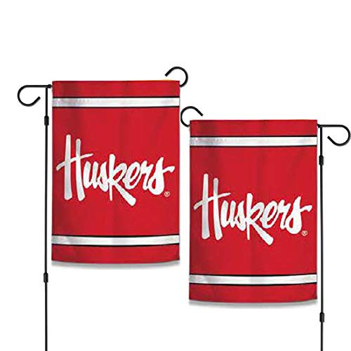 WinCraft NCAA Nebraska Cornhuskers 125 x 18 Inch 2Sided Garden Flag Huskers WinCraft NCAA Nebraska Cornhuskers 125 x 18 Inch 2Sided Garden Flag Huskers