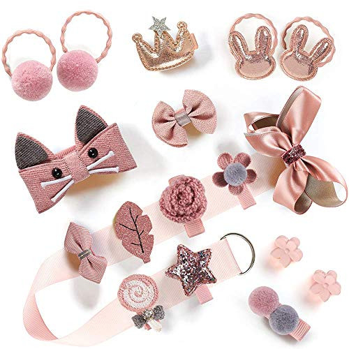 Baby Girls Hair Clips Cute Hair Bows Baby Elastic Hair Ties Hair Accessories Ponytail Holder Hairpins Set For Baby Girls Teens Toddlers Assorted styles 18 pieces Pack Baby Girls Hair Clips Cute Hair Bows Baby Elastic Hair Ties Hair Accessories Ponytail Holder Hairpins Set For Baby Girls Teens Toddlers Assorted styles 18 pieces Pack