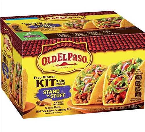 Old El Paso Stand N Stuff Taco Dinner Kit 3 pk  30 Shells Total