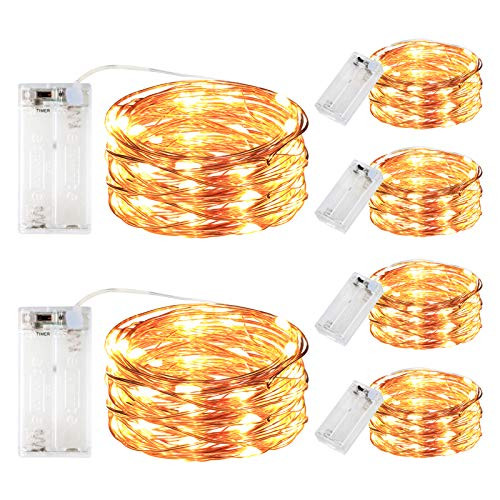 innotree 6 Pack LED Fairy String Lights Battery Operated with Timer 10Ft 30LEDs Battery Powered Copper Wire Mini Firefly Twinkle Lights for Bedroom Christmas Wedding Party Decoration Warm White innotree 6 Pack LED Fairy String Lights Battery Operated with Timer 10Ft 30LEDs Battery Powered Copper Wire Mini Firefly Twinkle Lights for Bedroom Christmas Wedding Party Decoration Warm White