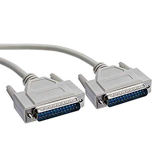 Yohii 25 pin DB25 46 Feet Male to Memale MM Serial Port Extension Cable Suit for Prarallel Printer PDAScanner and Modem