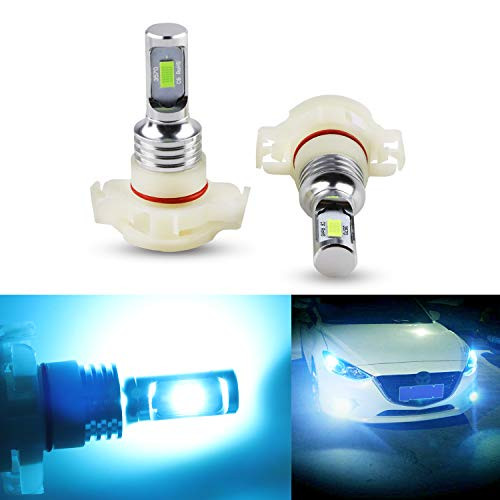 Dantoo Extremely Bright Max 35W 12V High Power 5202 5201 PS19W LED Fog Light Bulbs Replacement for DRL or Fog Lights 2pcs Icebule