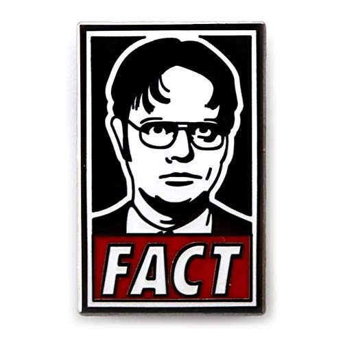 Toyzero Supply Dwight Fact Office Enamel Pin