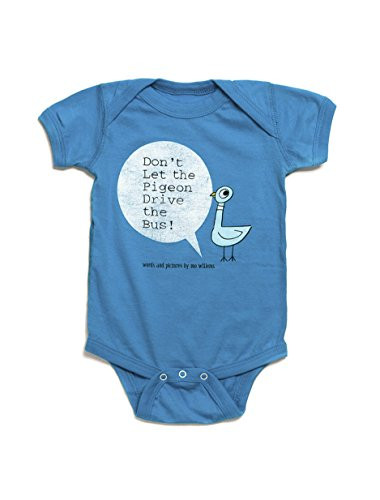 Out of Print Infant Dont Let The Pigeon Drive The Bus Bodysuit 18 Month Turquoise