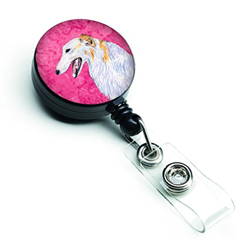 Carolines Treasures Fox Terrier Retractable Badge Reel or ID Holder with Clip Multicolor SS4751PKBR