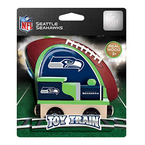 MasterPieces NFL Seattle Seahawks Real Wood Toy Train For Ages 3