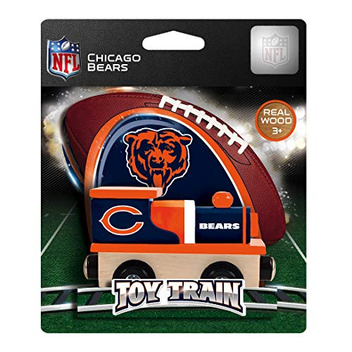 MasterPieces NFL Chicago Bears Real Wood Toy Train For Ages 3