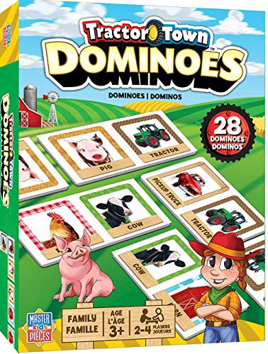 MasterPieces Tractor Town  Kids Dominoes Assorted