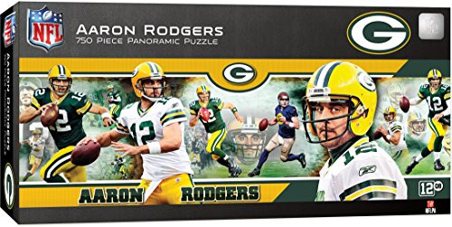 MasterPieces NFL Green Bay Packers Jigsaw Puzzle Aaron Rodgers 750 Pieces MasterPieces NFL Green Bay Packers Jigsaw Puzzle Aaron Rodgers 750 Pieces