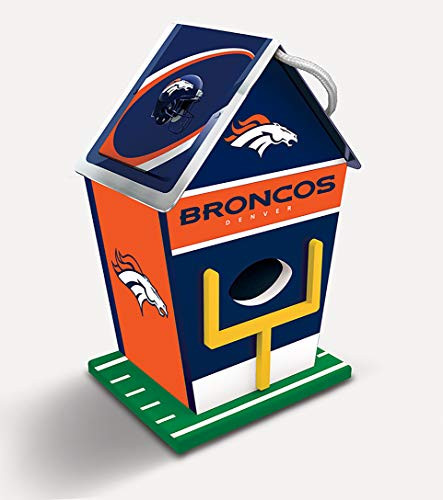 MasterPieces NFL Denver Broncos 8 x 5 Wood Birdhouse