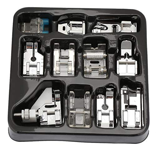 HEEPDD 11Pcs Presser Feet Sewing Machine Kit Household DIY Spare Parts Accessories for Sewing Machine Brother Singer Janome Toyota HEEPDD 11Pcs Presser Feet Sewing Machine Kit Household DIY Spare Parts Accessories for Sewing Machine Brother Singer Janome Toyota