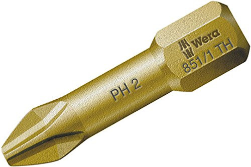 10PCS Wera Torsion Extra Hard Insert Bits 25mm PH2  PZ2 for Impact Driver Bit PH2