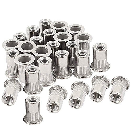 30pcs 1420 Rivet Nuts Stainless Steel Threaded Insert Nutsert Rivnuts 1420UNC