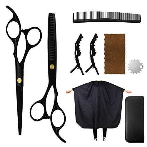 Hair Cutting Scissors Professional Haircut Scissors Thinning Shears Hairdressing Shears Scissors Kit for Barber Salon Home Hair Cutting Scissors Professional Haircut Scissors Thinning Shears Hairdressing Shears Scissors Kit for Barber Salon Home