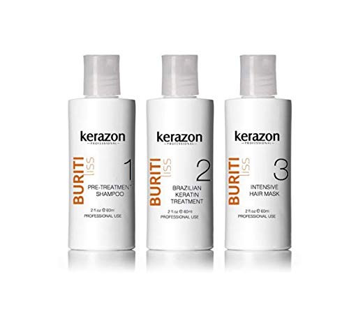 Brazilian Keratin Treatment Complex Blowout KERAZON kit 2oz60ml  Tratamiento de Keratina Queratina Brasileña para Alisar Importada