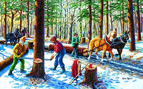 Lumberjacks 300 Piece Jigsaw Puzzle by SunsOut Lumberjacks 300 Piece Jigsaw Puzzle by SunsOut